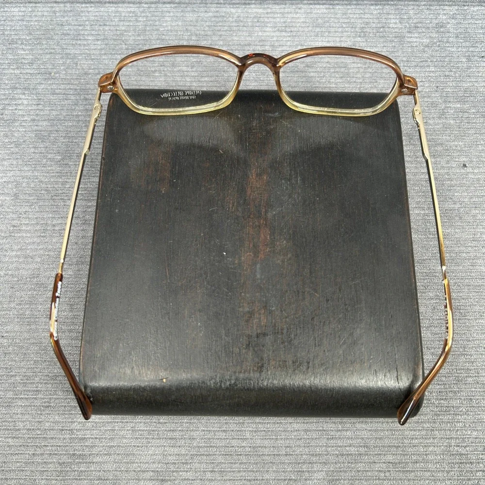 Calliope Collection Zapata Brown Fade Gold Y2k Eyeglass Frames 54-17-140